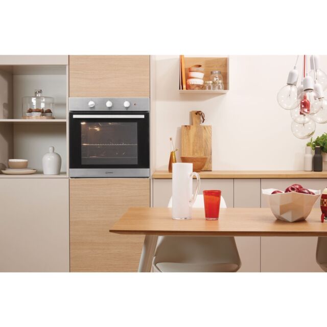 Indesit IFW6230IXUK Enamel Interior, Single Oven, Electric, A Energy