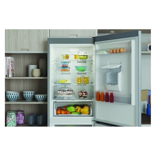 Indesit INFC850TI1SAQUA1 Fridge Freezer 60cm, Frost Free, F Energy