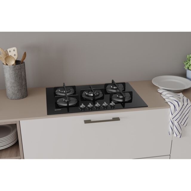 Indesit ING72TBK 75cm Gas Hob