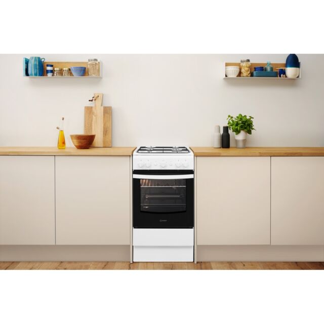 Indesit IS5G1KMW 50cm Gas Single Cooker with Gas Hob