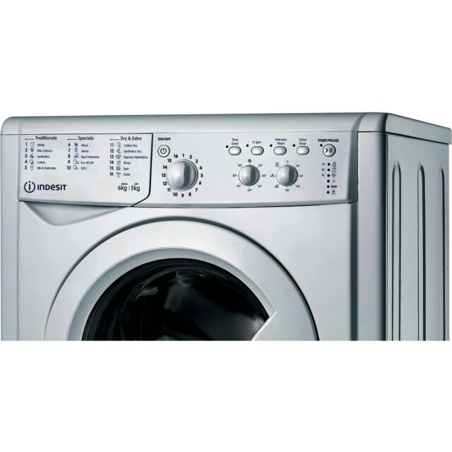 Indesit IWDC65125SUKN Washer Dryer 6Kg Wash, 5Kg Dryer, 1200 Spin, F/F Energy