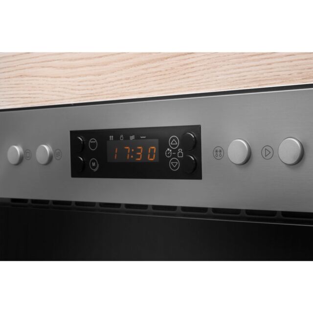 Indesit MWI3213IX Compact Microwave with Grill, 750W, 22L