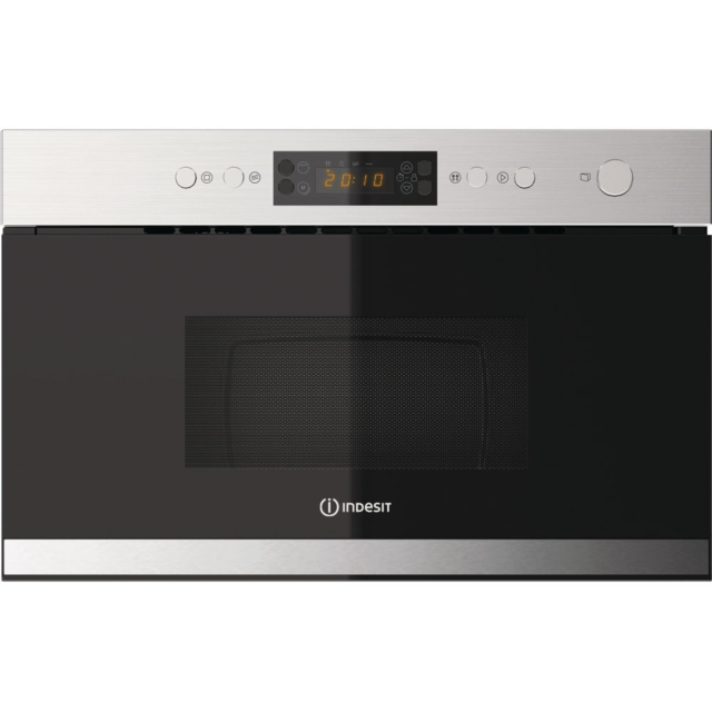 Indesit MWI3213IX Compact Microwave with Grill, 750W, 22L