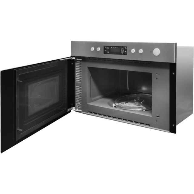 Indesit MWI3213IX Compact Microwave with Grill, 750W, 22L