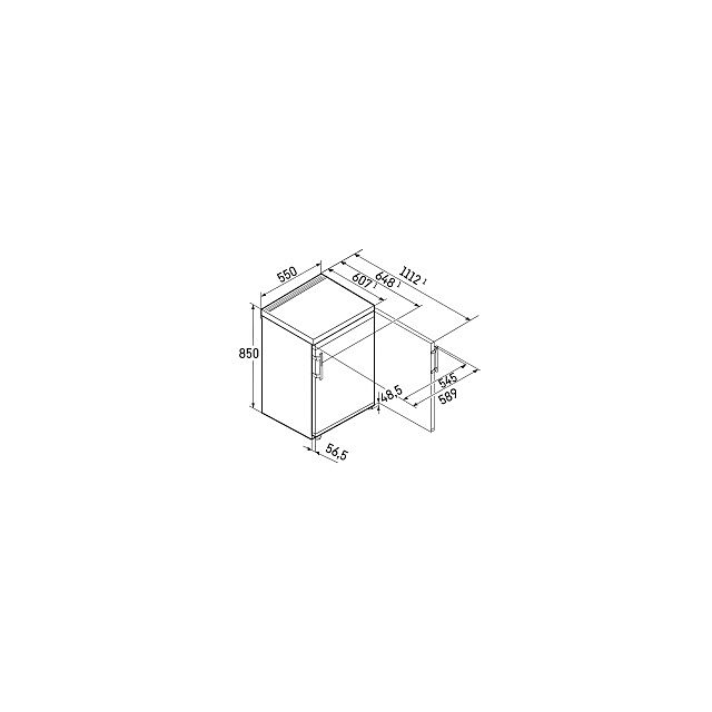 Liebherr TK14VE00 55cm Larder - White