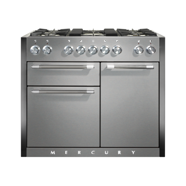 Mercury 1082 110cm Dual Fuel Range Cooker, Stainless Steel 