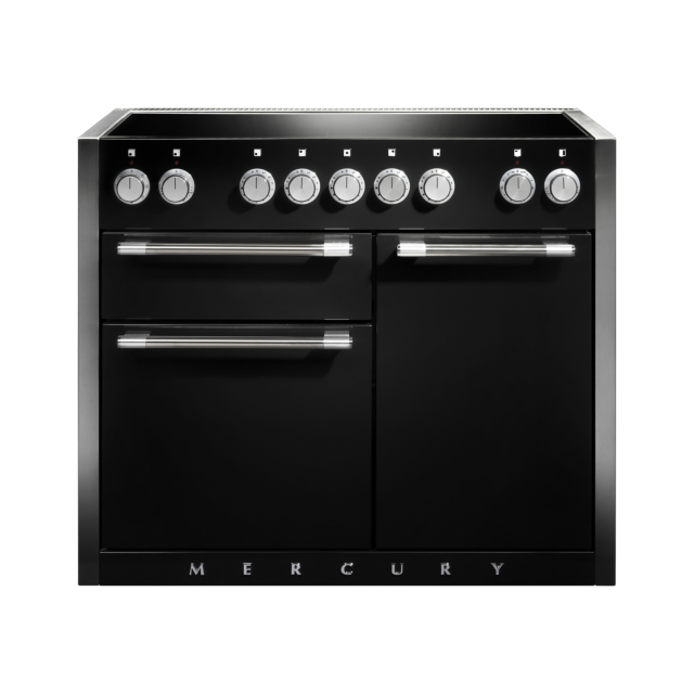 Mercury 1082 110cm Induction Range Cooker, Ash Black 