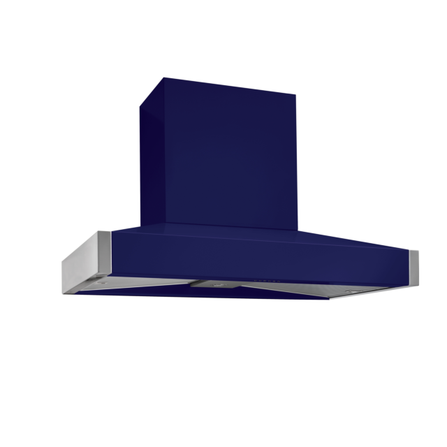 Mercury 1200 120cm Pitch Canopy Chimney Extractor Hood, Blueberry 