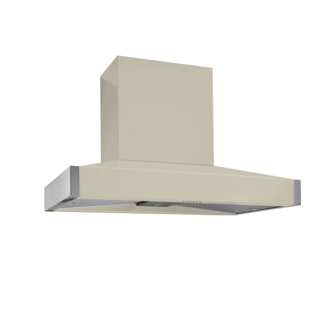 Mercury 1200 120cm Pitch Canopy Chimney Extractor Hood, Oyster