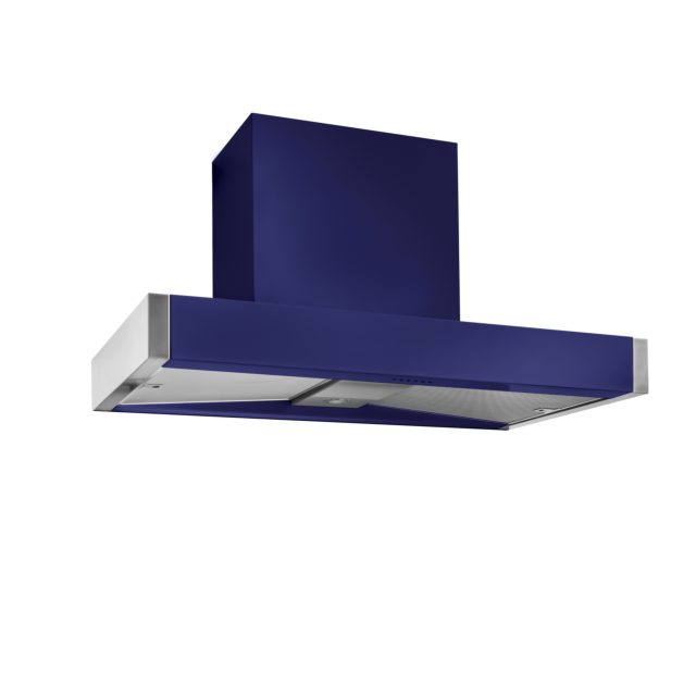Mercury 1082 110cm Slab Canopy Chimney Extractor Hood, Blueberry 