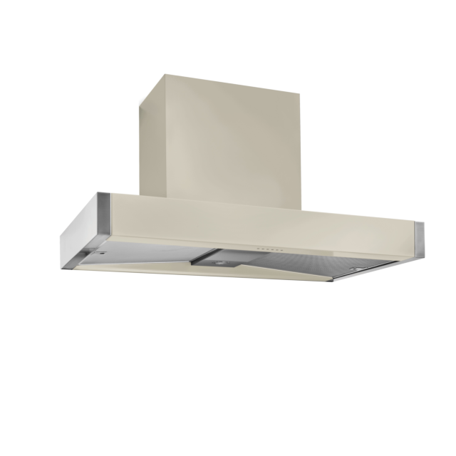 Mercury 1200 120cm Slab Canopy Chimney Extractor Hood, Oyster 