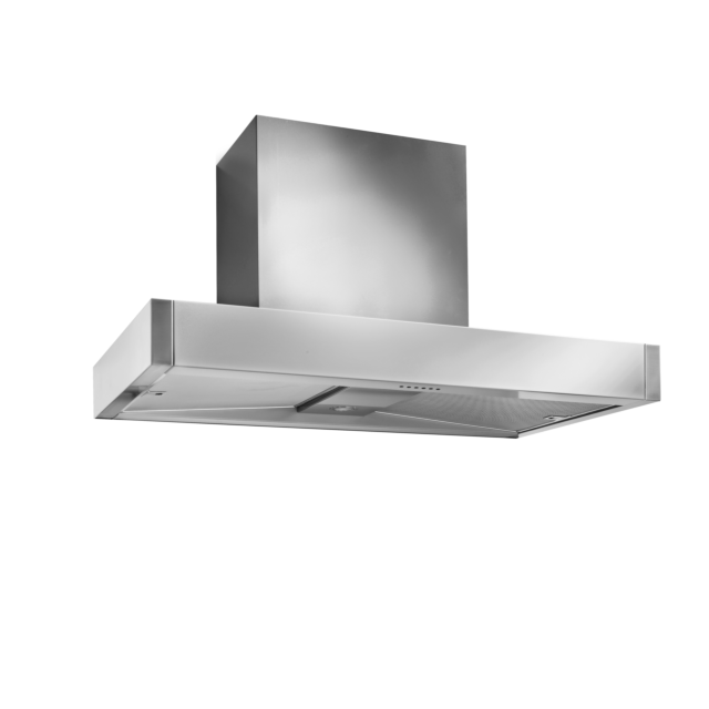 Mercury 1200 120cm Slab Canopy Chimney Extractor Hood, Stainless Steel 