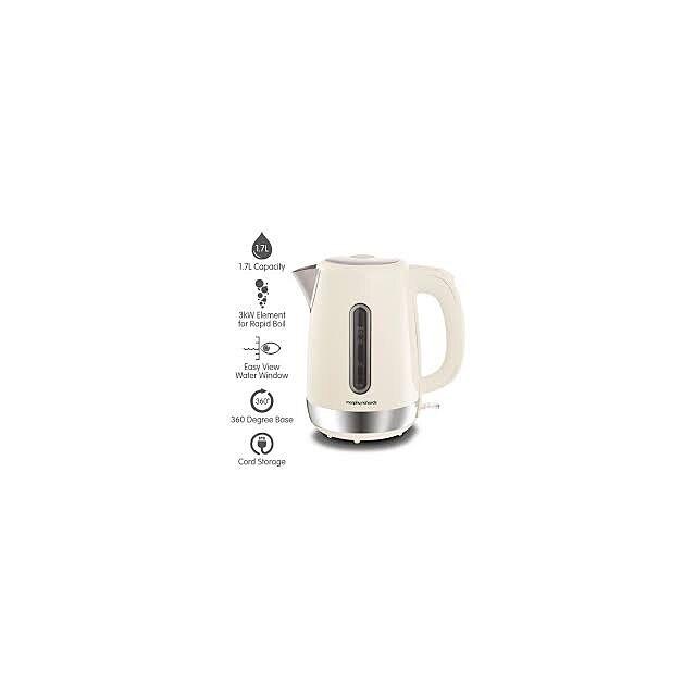 Morphy Richards 102784 1.7 Litres Jug Kettle - Cream