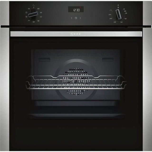 Neff B1ACE4HN0B Enamel Interior, Single Fan Oven, Electric, A Energy 