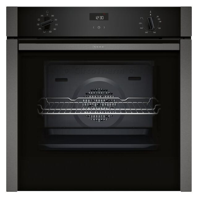 Neff B3ACE4AG3B 59.4cm Built In Electric Single Oven - Graphite Grey