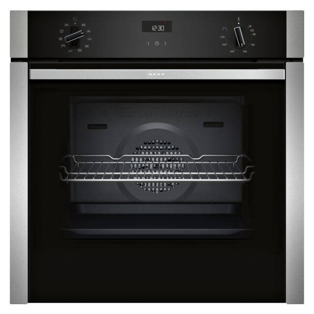 Neff B3ACE4AN3B 59.4cm Built In Electric Single Oven - Stainless Steel