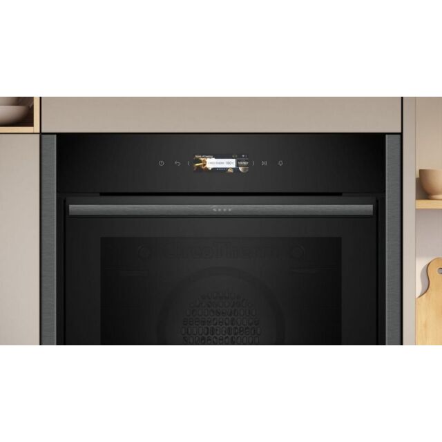 Neff B54CR71G0B Black with Grap Electronic, 3.7inch Full Touch TFT Display, Circotherm, 14 functions, 
