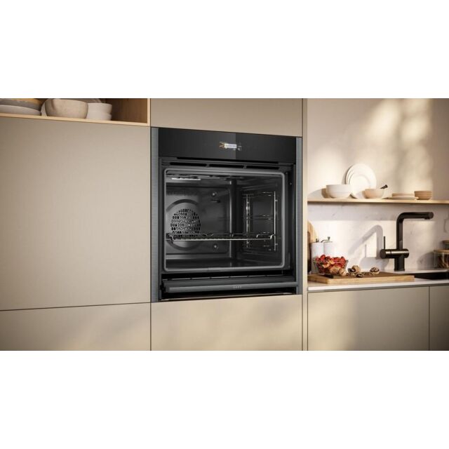 Neff B54CR71G0B Black with Grap Electronic, 3.7inch Full Touch TFT Display, Circotherm, 14 functions, 