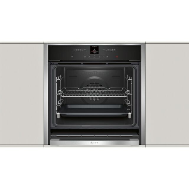 Neff B57CR23N0B Pyrolytic, Single Multifunction Oven, Electric, A+ Energy
