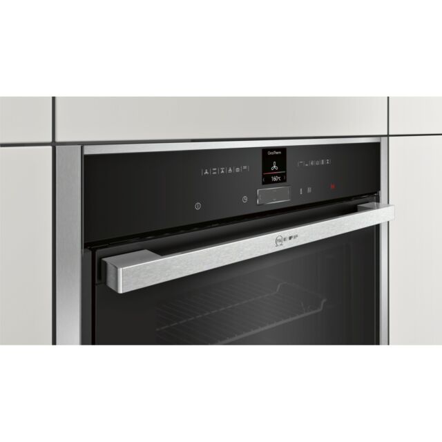 Neff B57CR23N0B Pyrolytic, Single Multifunction Oven, Electric, A+ Energy