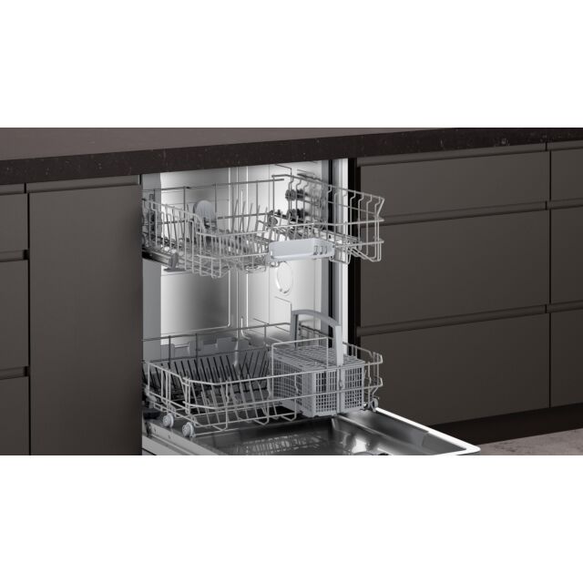 Neff S145ITS04G Semi Built In Full Size Dishwasher, 12 Place Settings, E Energy