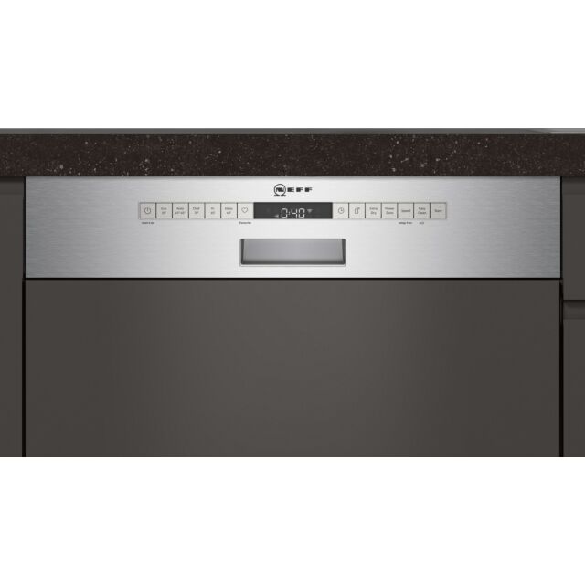Neff S145ITS04G Semi Built In Full Size Dishwasher, 12 Place Settings, E Energy