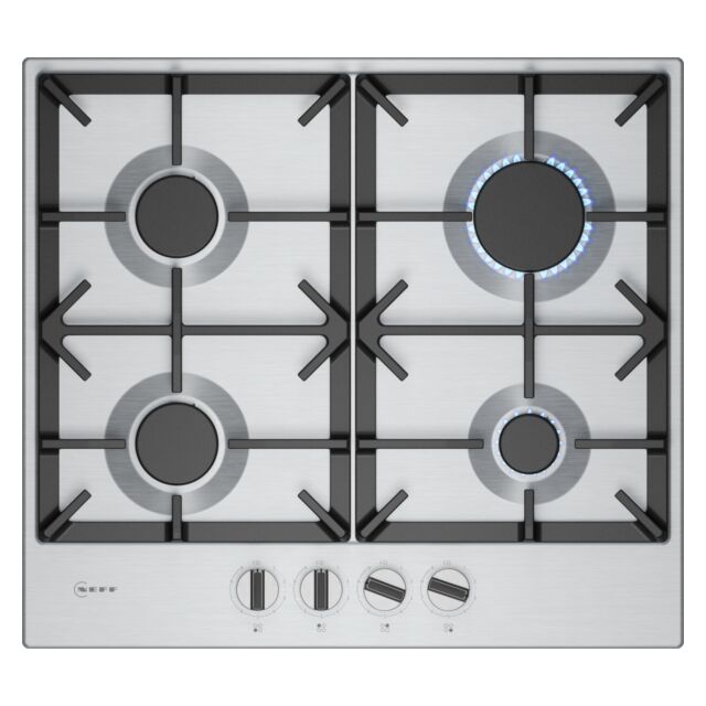 Neff T26CIP8N0 58.2cm Gas Hob - Stainless Steel