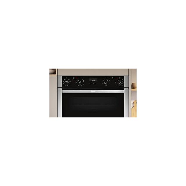 Neff U1ACE2AN3B 59.4cm Built In Electric Double Oven - Stainless Steel