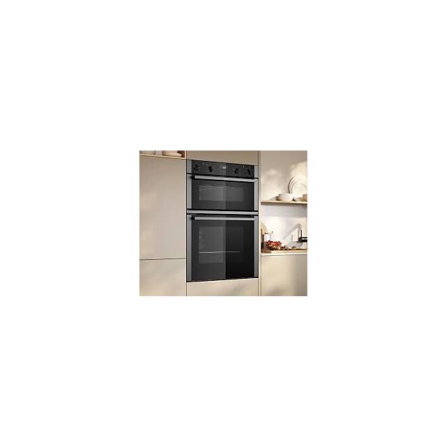 Neff U1ACE2AN3B 59.4cm Built In Electric Double Oven - Stainless Steel