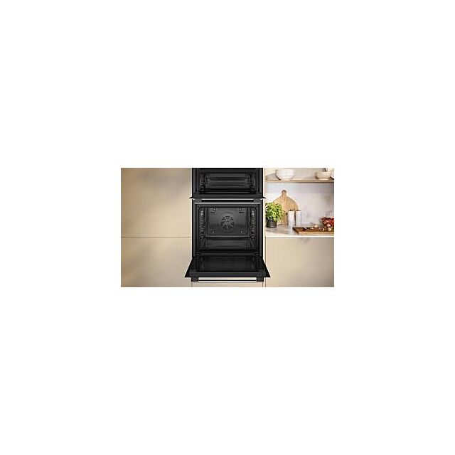Neff U1ACE2AN3B 59.4cm Built In Electric Double Oven - Stainless Steel