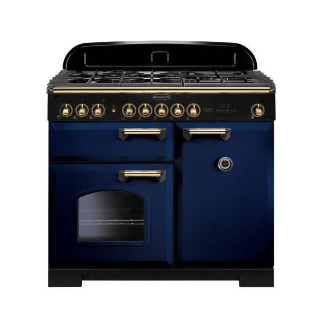 Rangemaster Classic Deluxe 100cm Dual Fuel Blue Range Cooker