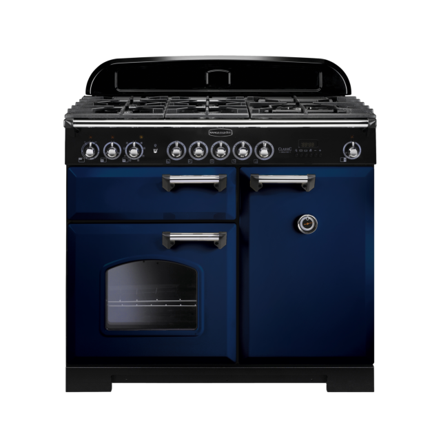 Rangemaster Classic Deluxe 100cm Dual Fuel Blue Range Cooker