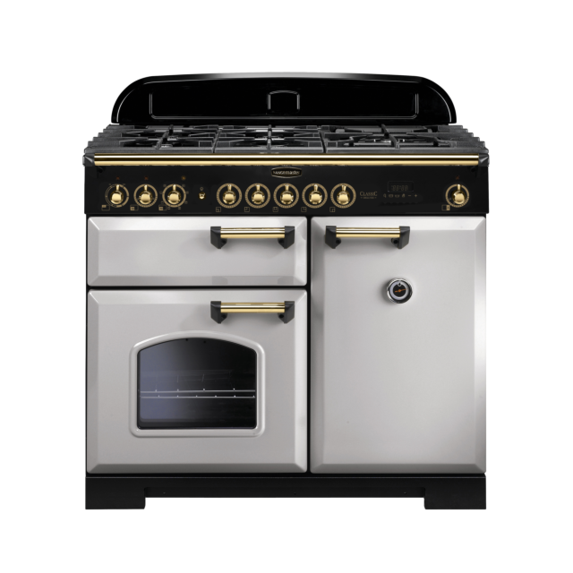 Rangemaster Classic Deluxe 100cm Dual Fuel Royal Pearl Range Cooker