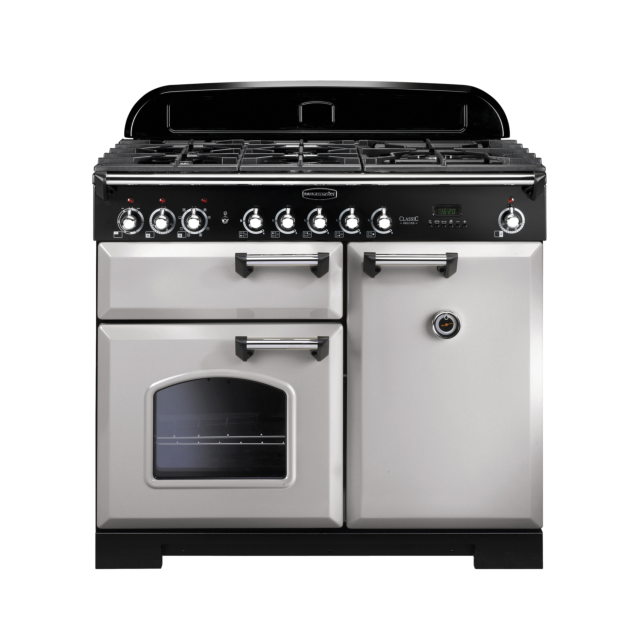 Rangemaster Classic Deluxe 100cm Dual Fuel Royal Pearl Range Cooker