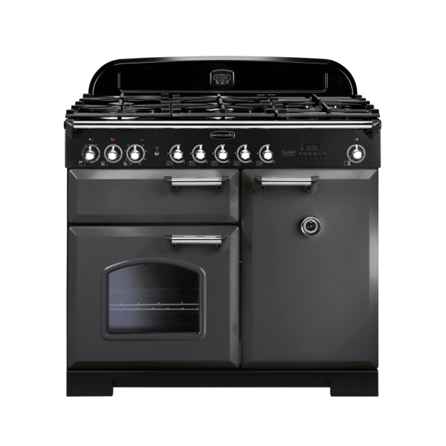 Rangemaster Classic Deluxe 100cm Dual Fuel Slate Range Cooker