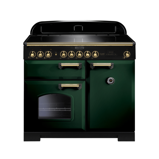Rangemaster Classic Deluxe 100cm Induction Green Range Cooker