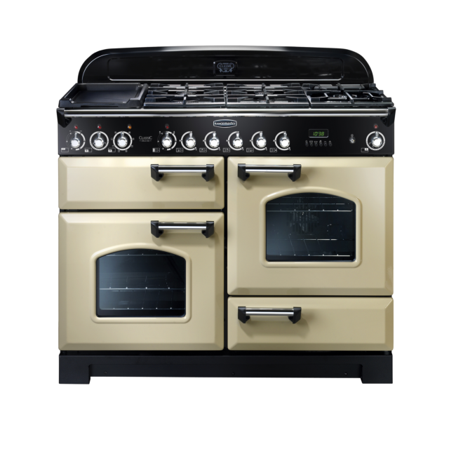 Rangemaster Classic Deluxe 110cm Dual Fuel Cream Range Cooker