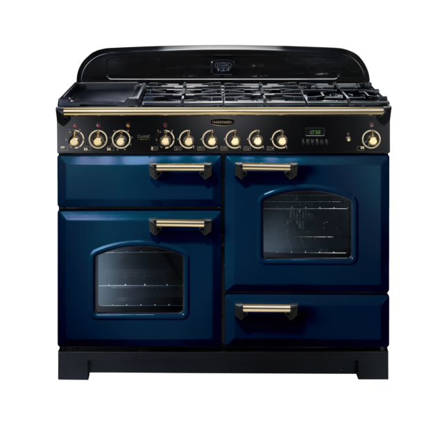 Rangemaster Classic Deluxe 110cm Dual Fuel Blue Range Cooker