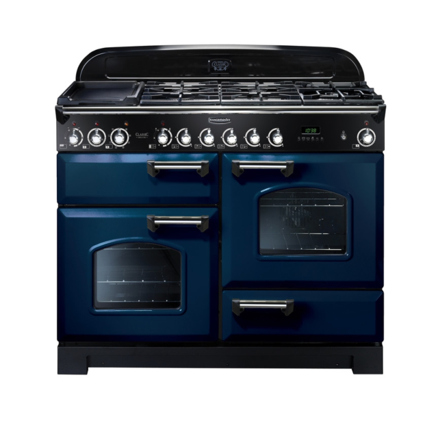 Rangemaster Classic Deluxe 110cm Dual Fuel Blue Range Cooker