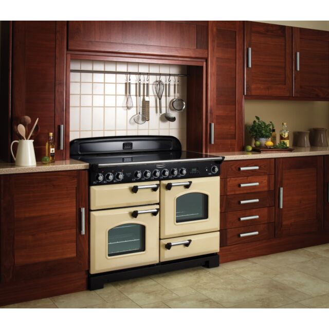 Rangemaster Classic Deluxe 110cm Ceramic Cream Range Cooker