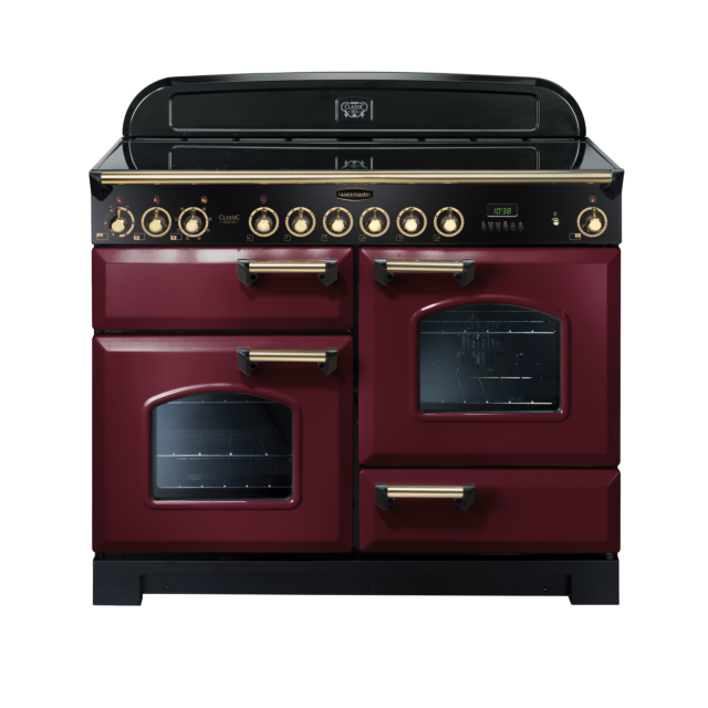 Rangemaster Classic Deluxe 110cm Ceramic Cranberry Range Cooker