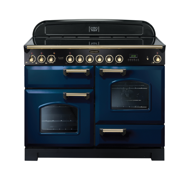 Rangemaster Classic Deluxe 110cm Ceramic Blue Range Cooker