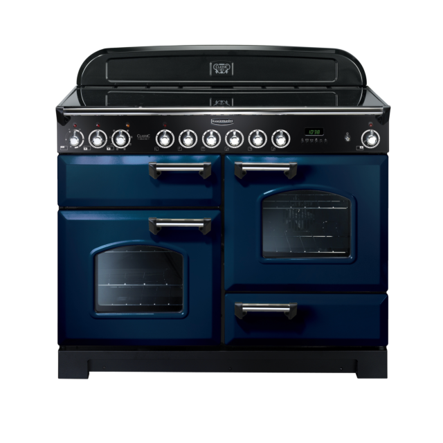 Rangemaster Classic Deluxe 110cm Ceramic Blue Range Cooker