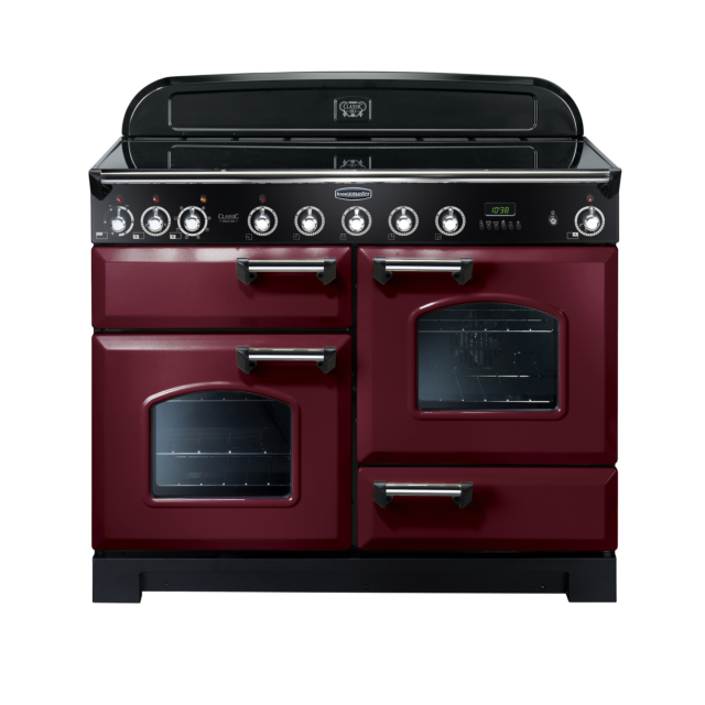 Rangemaster Classic Deluxe 110cm Induction Cranberry Range Cooker 