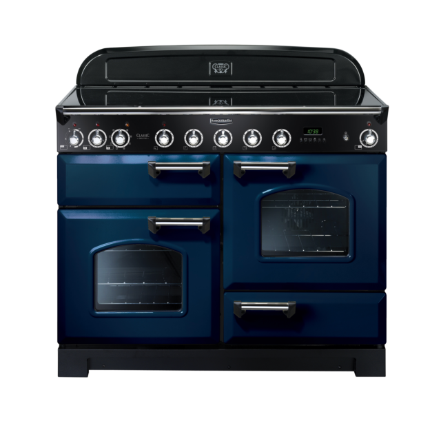 Rangemaster Classic Deluxe 110cm Induction Blue Range Cooker 