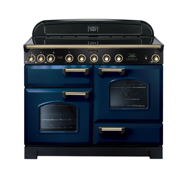 Rangemaster Classic Deluxe 110cm Induction Blue Range Cooker 