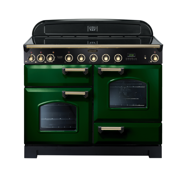 Rangemaster Classic Deluxe 110cm Induction Green Range Cooker 
