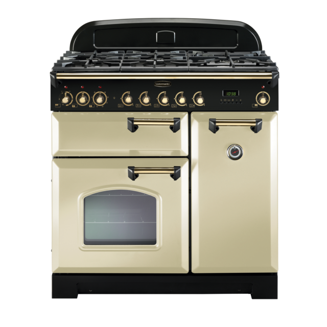 Rangemaster Classic Deluxe 90cm Dual Fuel Cream Range Cooker