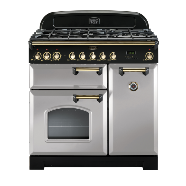 Rangemaster Classic Deluxe 90cm Dual Fuel Royal Pearl Range Cooker