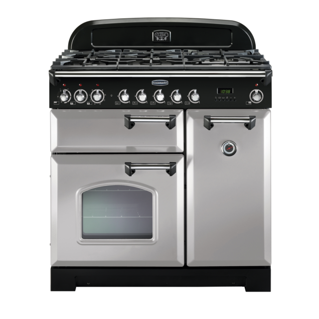 Rangemaster Classic Deluxe 90cm Dual Fuel Royal Pearl Range Cooker